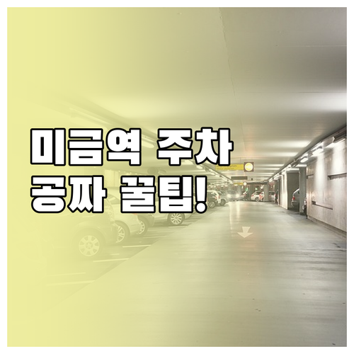 미금역 무료 주차 꿀팁 상가별 혜택 ..