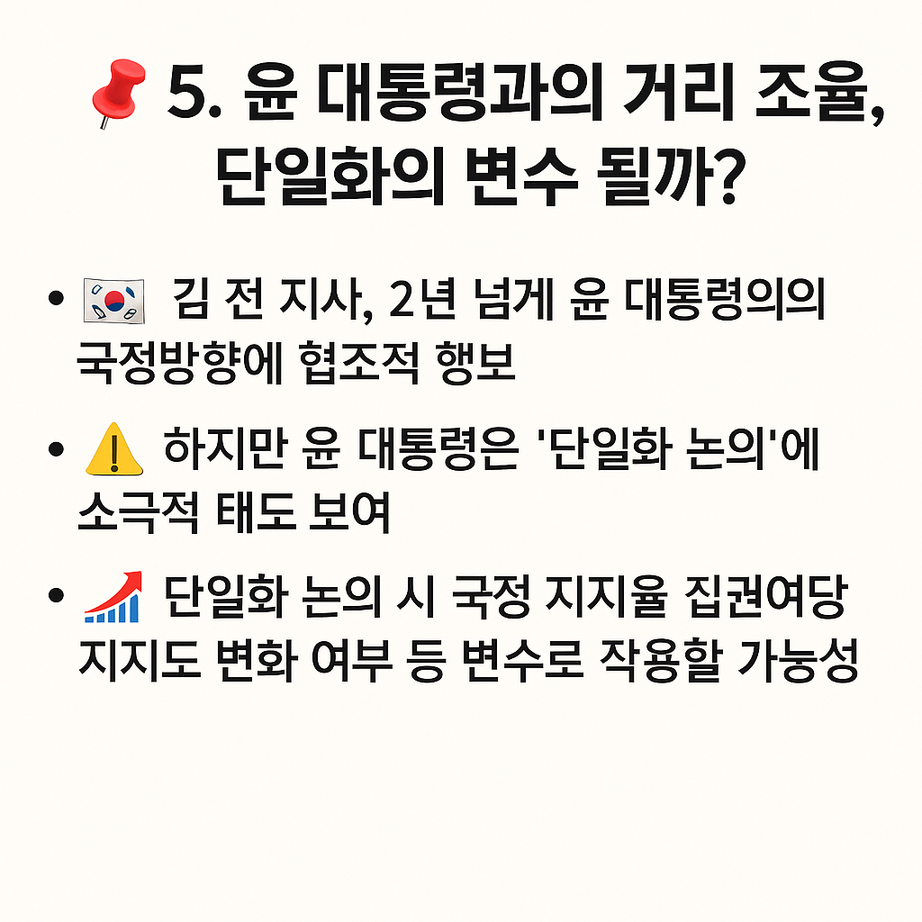 📌 5. 윤 대통령과의 거리 조율, 단일화의 변수 될까? - 타이틀사진