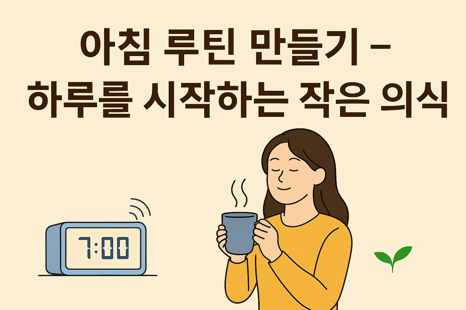 아침 루틴 만들기 &ndash; 하루를 시작하는 작은 의식