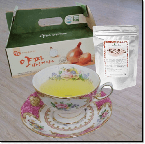 양파즙과 양파껍질차