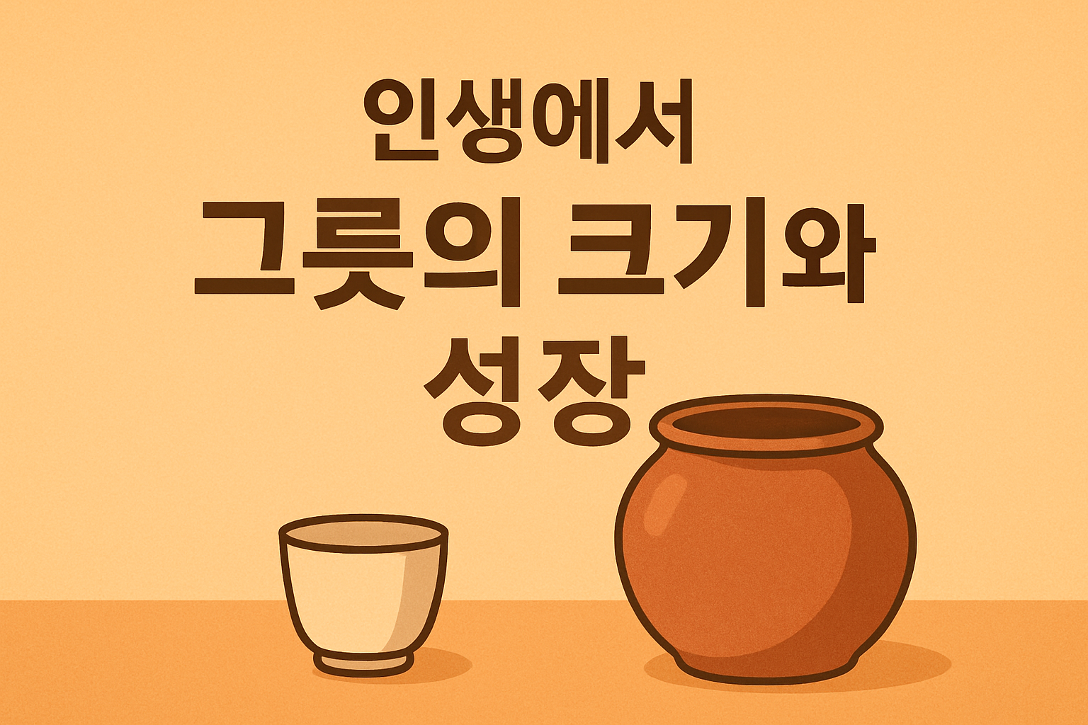 세상을 받아들이는 태도와 마음의 크기