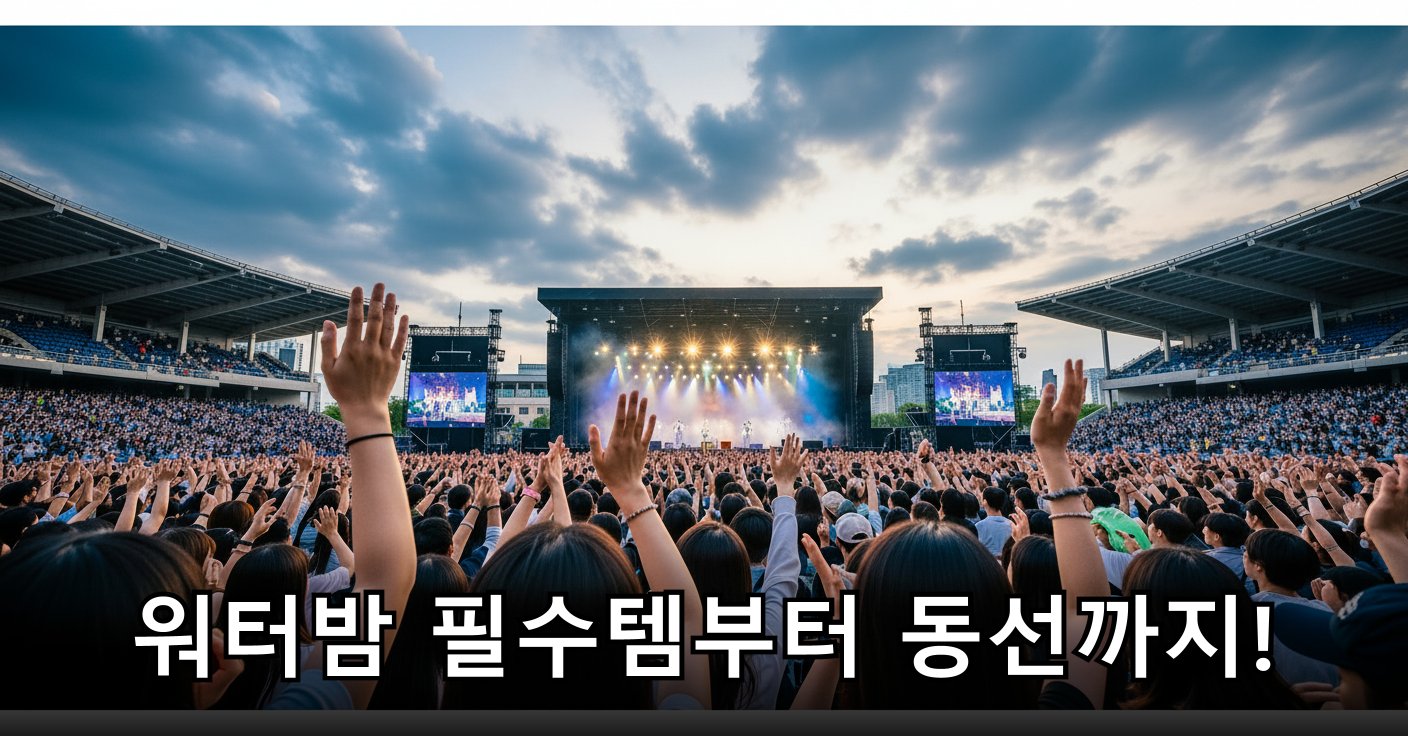 뜨거운 공연 열기 속 환호하는 관객들