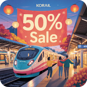 2025 코레일 추석 연휴 특별 할인상품(KTX&middot;일반열차) 이미지