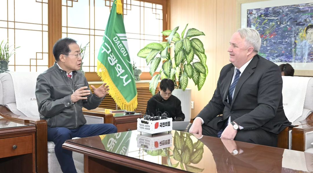 홍준표 대구시장 면담 사진