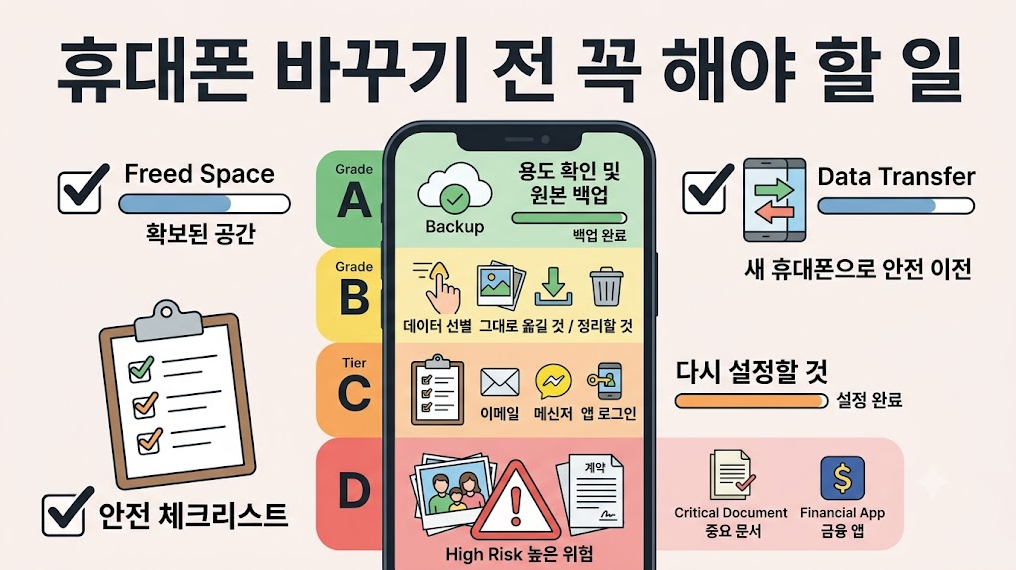 휴대폰 바꾸기 전 꼭 해야 할 일