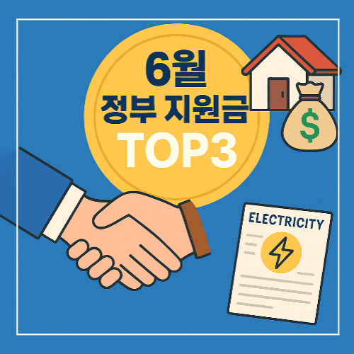 6월 정부 지원금 TOP3 썸네일 이미지