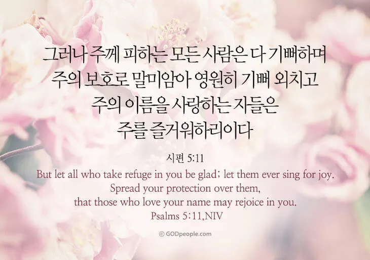 시편 5장 3절 읽기 - 여호와여 아침에 주께서 나의 소리를 들으시리니 아침에 내가 주께 기도하고 바라리이다_6