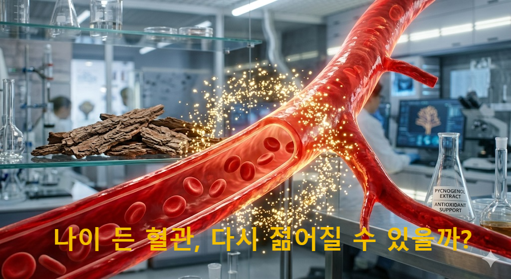 혈관 탄력 개선과 항산화 작용을 돕는 피크노제놀 이미지