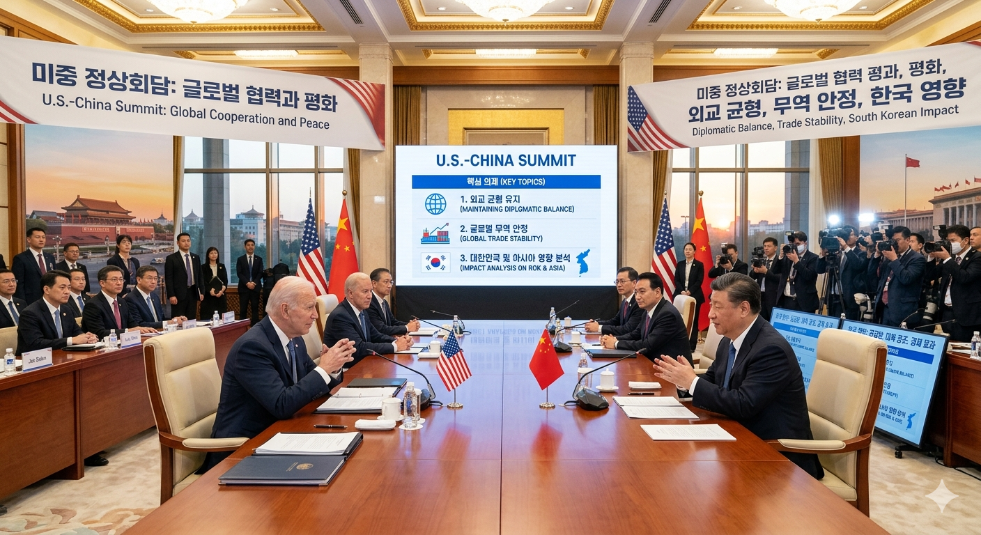 미중 정상회담 (외교 균형, 무역 안정, 한국 영향)