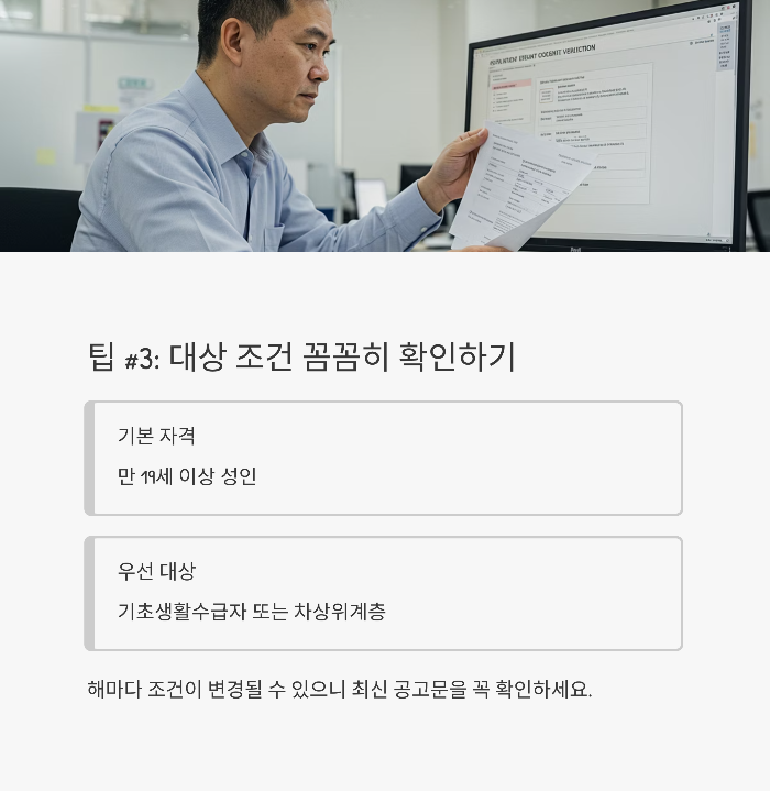 평생교육 이용권 신청 팁 5