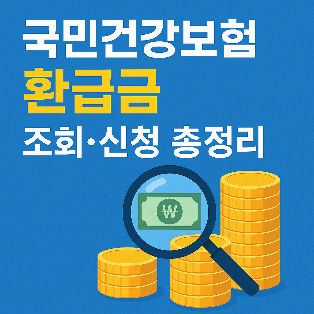 국민건강보험 환급금 조회 및 신청 완벽 가이드 (2025년 최신)