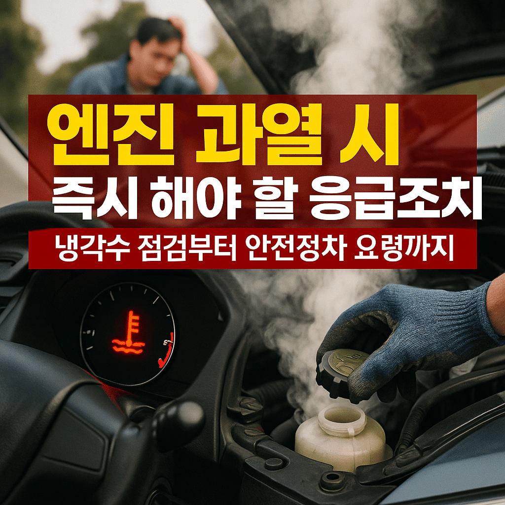자동차 엔진 과열 시 즉시 해야 할 응급조치｜냉각수 점검부터 안전정차 요령까지