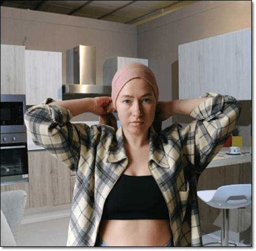 유방암 치료 중인 여성