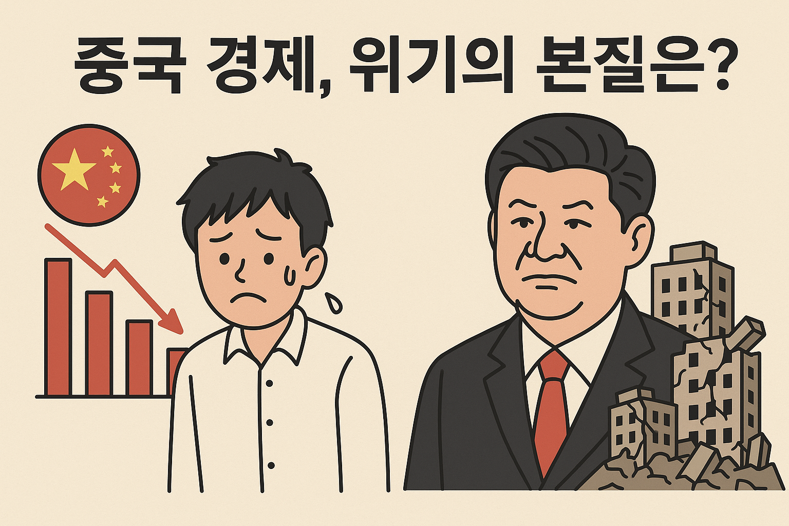 중국 경제 위기 사진