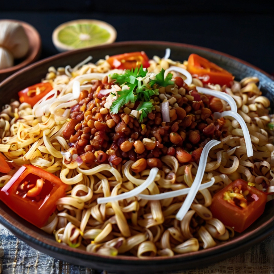 이집트 현지 음식 쿠사리 이미지