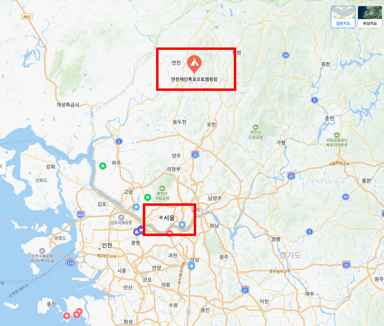 연천재인폭포오토캠핑장