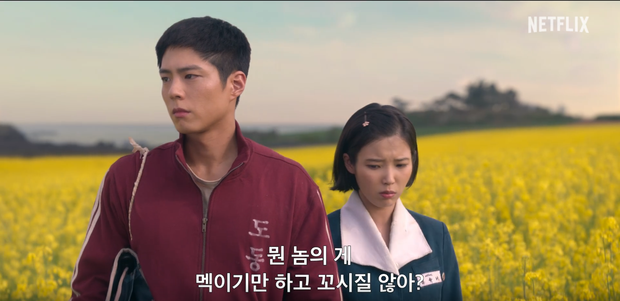 아이유, 박보검의 "폭싹 속았수다" 드라마 티저여상 일부