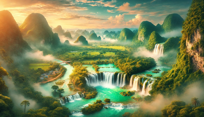 베트남 폭포 여행