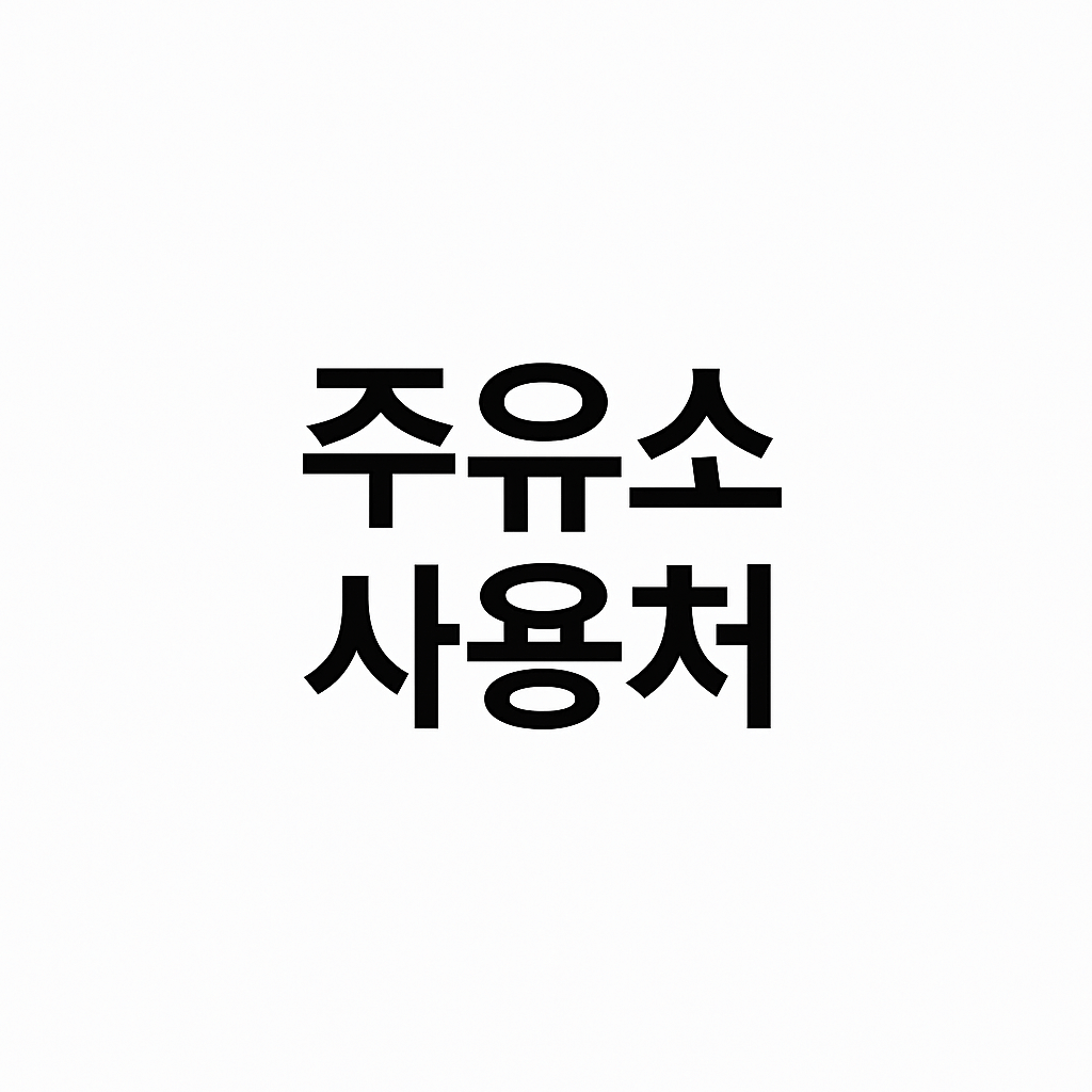 민생회복 지원금 주유소 사용