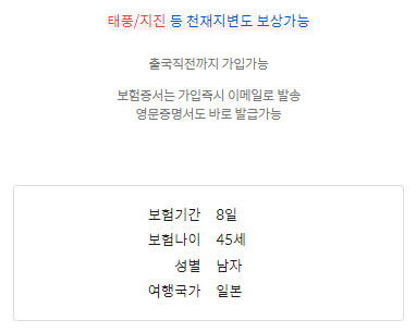 마이뱅크 해외여행자 보험