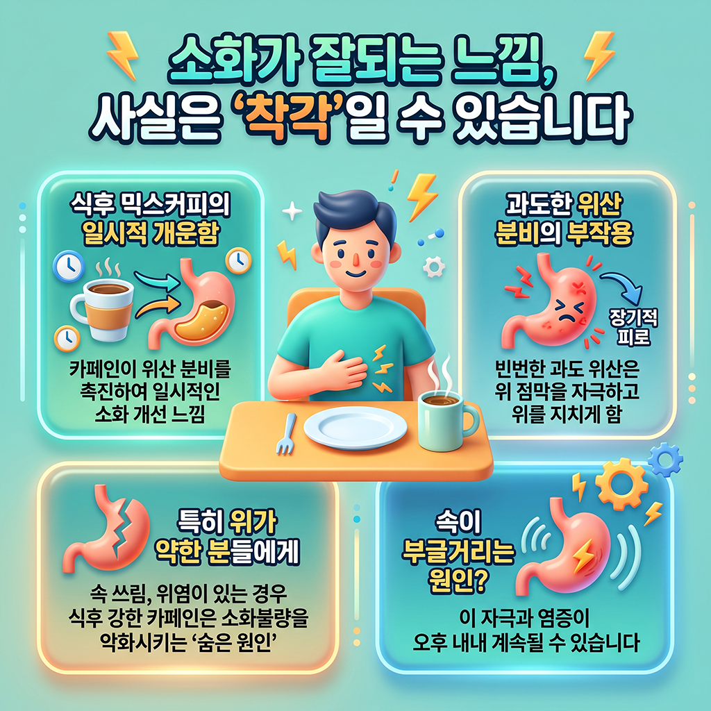 소화가 잘된다는 느낌, 사실은 '착각'일 수 있습니다