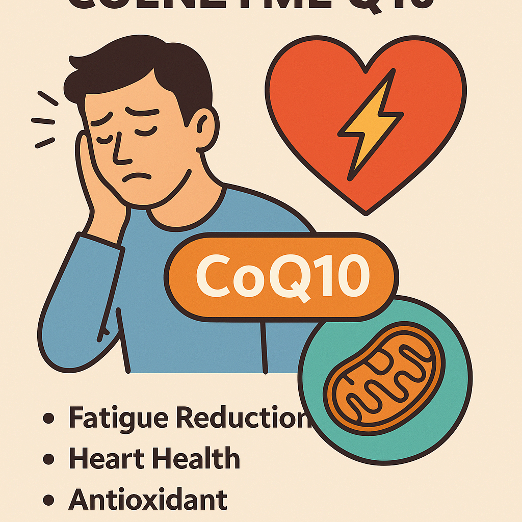 코엔자임 Q10(CoQ10)의 피로&middot;심장 건강&middot;항산화 효과