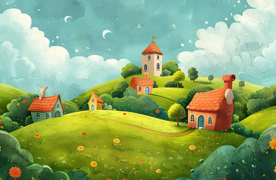 그림같은 마을 사진