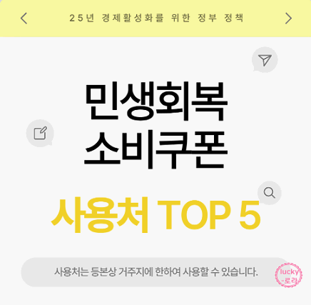 소비쿠폰 사용처