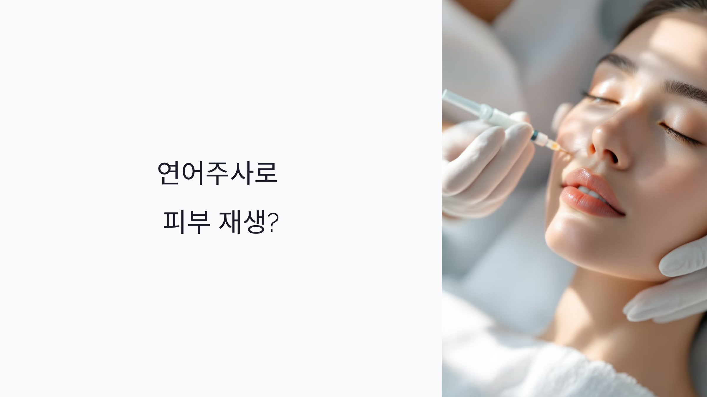 연어주사로 피부 재생 가능한가요? 시술 효과와 주의사항 총정리