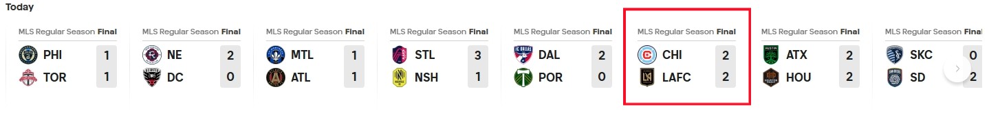 2025년 8월 10일 경기결과