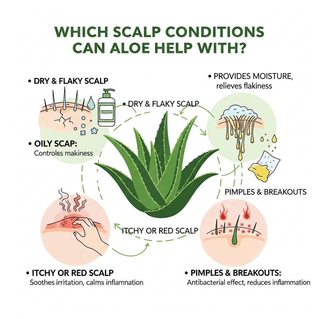 알로에의 주요 성분과 두피에 미치는 효과