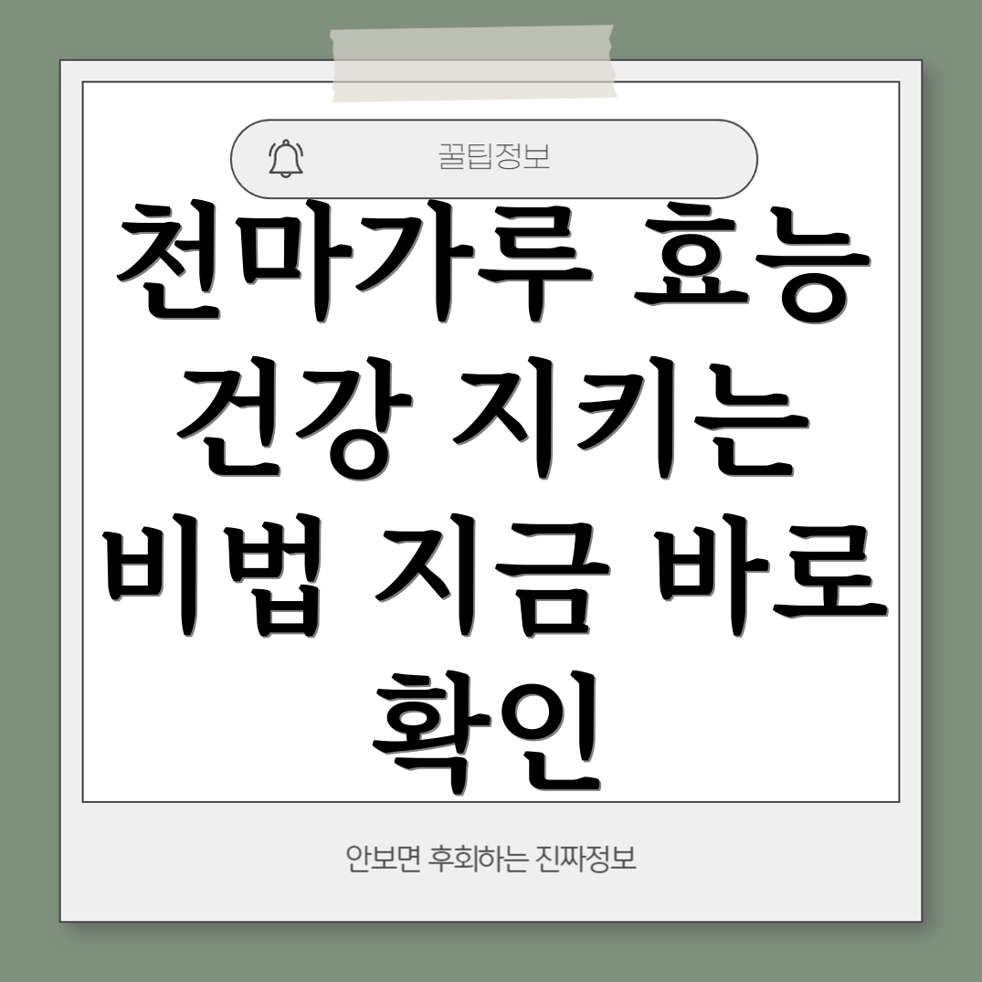 천마가루