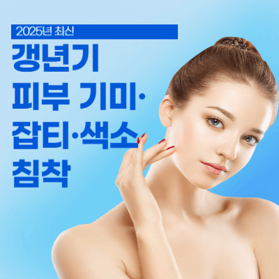 갱년기 피부 기미·잡티·색소침착 (2025년 최신)
