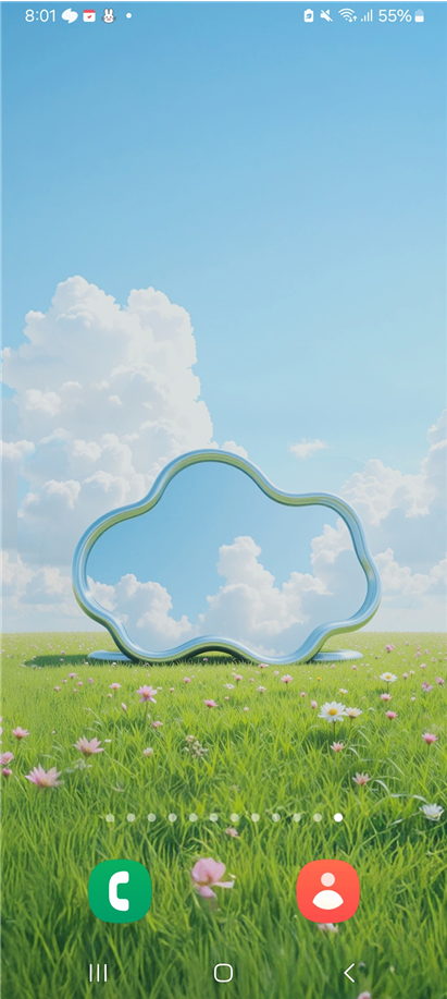 방법 1: 홈화면 길게 터치하기