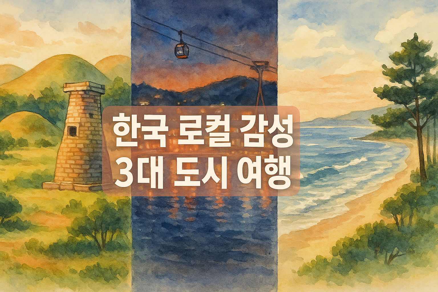 혼자 떠나도 좋은 국내 여행지 추천! 경주, 여수, 강릉 1박 2일 코스 가이드