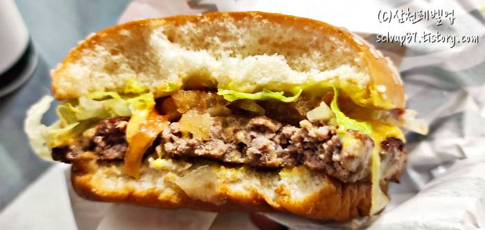 뉴욕버거 단면