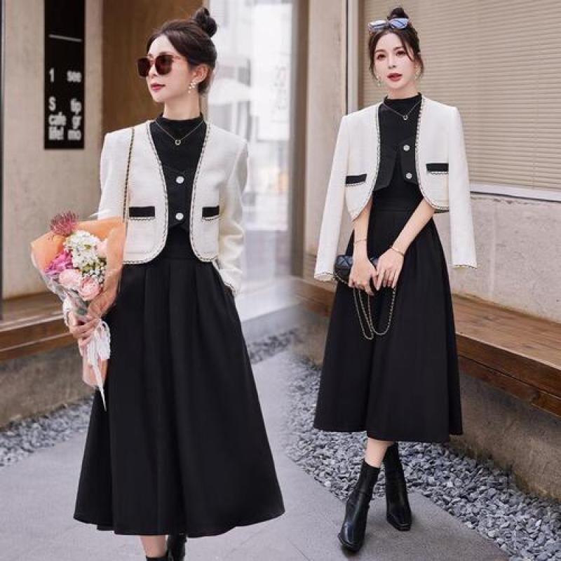 여성 원피스 캐주얼 투피스 세트 아우터 정장자켓 스커트 봄가을