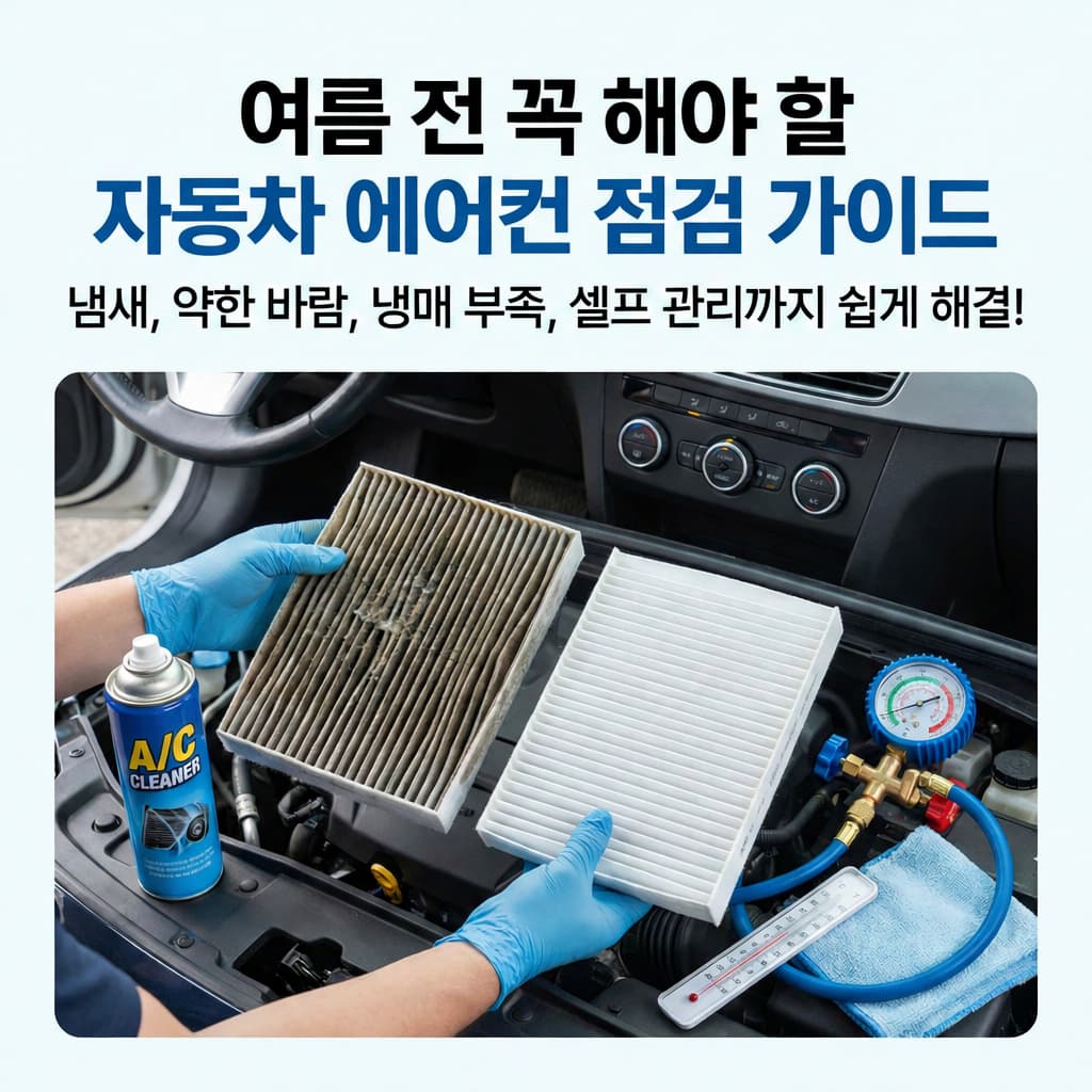 여름 전 자동차 에어컨 점검 방법