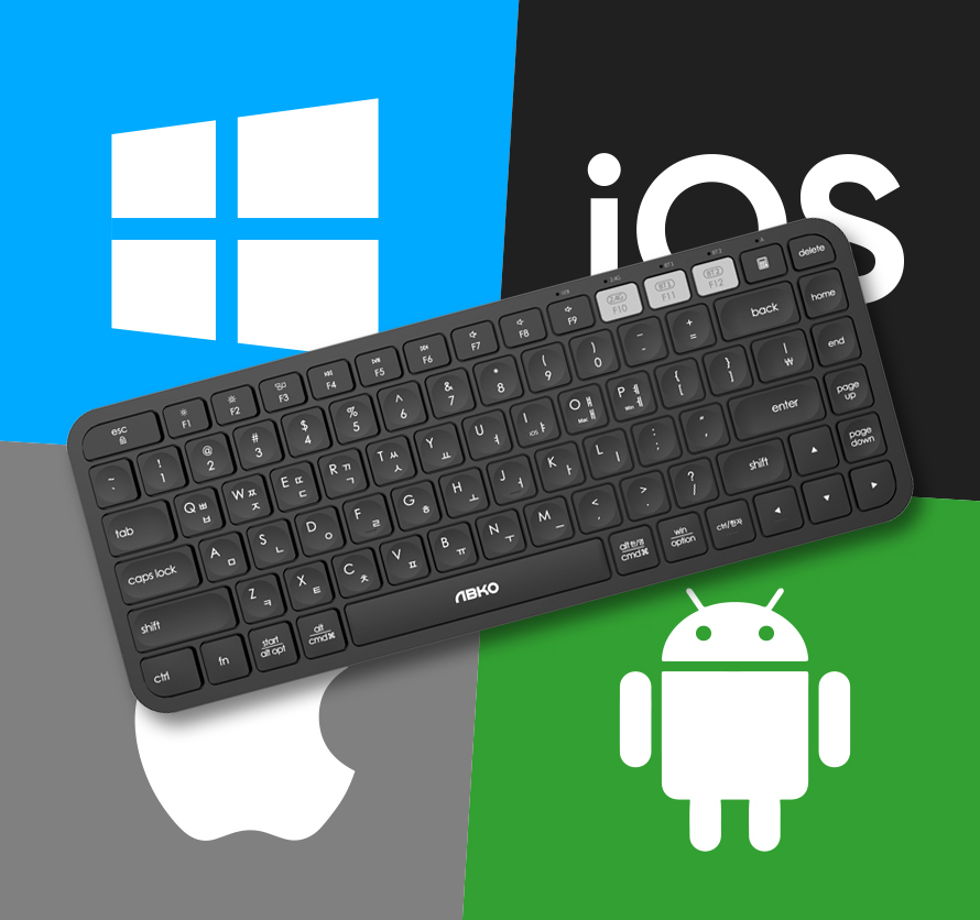 ABKO AWK20 Multi-Pairing Bluetooth Keyboard