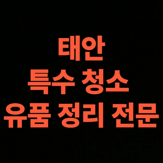 태안 고독사청소