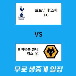 토트넘과 울버햄튼의 경기 일정