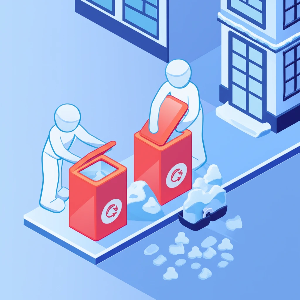 폭설 재난 초동 대응을 위한 제설함 ..