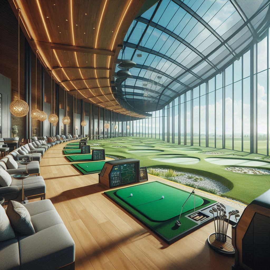 실내골프연습장 배경