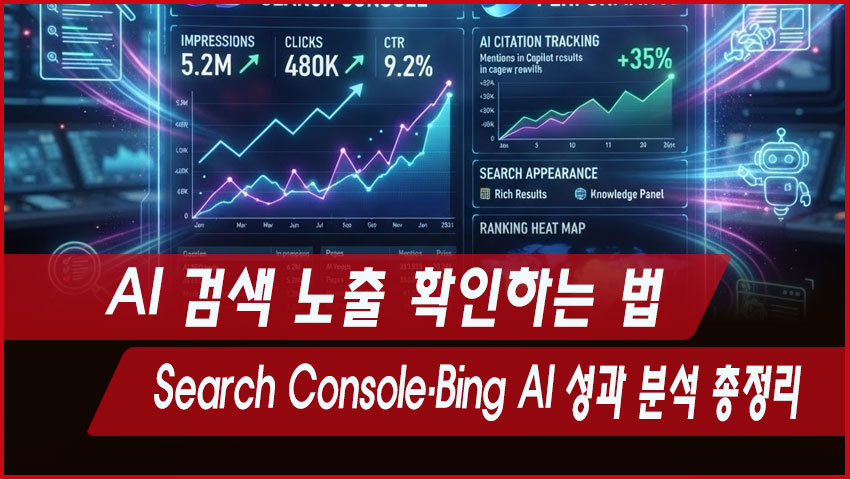 AI 검색 노출 확인하는 법｜Search Console&middot;Bing AI 성과 분석 총정리