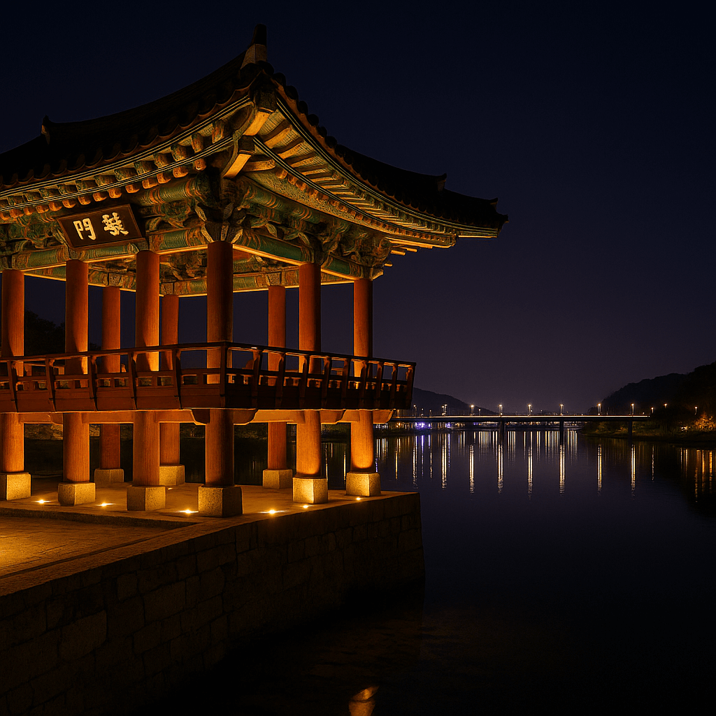 밀양 영남루와 밀양강 야경 여행, 고즈넉한 강 위에 비친 천년의 빛