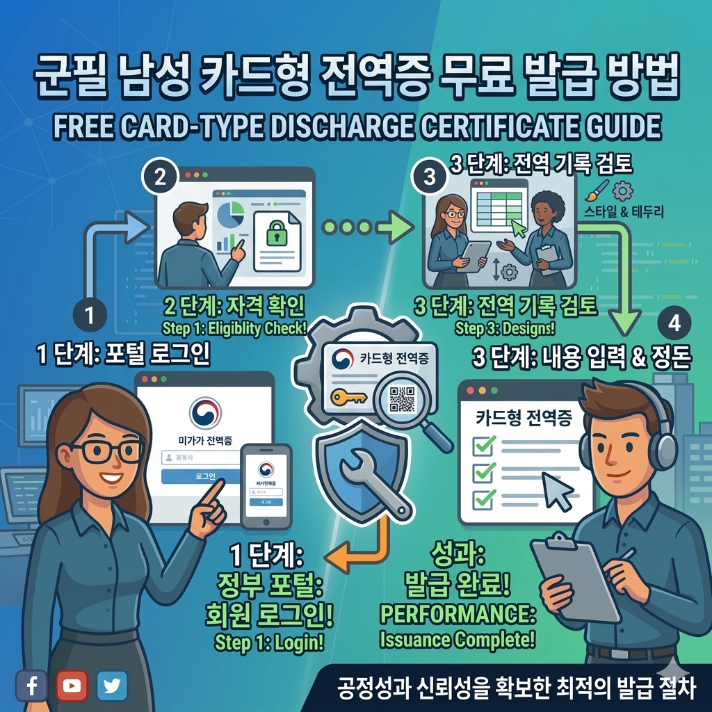 카드형 전역증 무료 재발급-리브워크