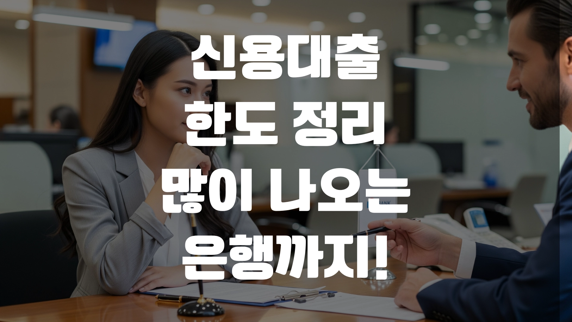 신용대출 한도 정리 많이 나오는 은행까지! 포스팅 섬네일