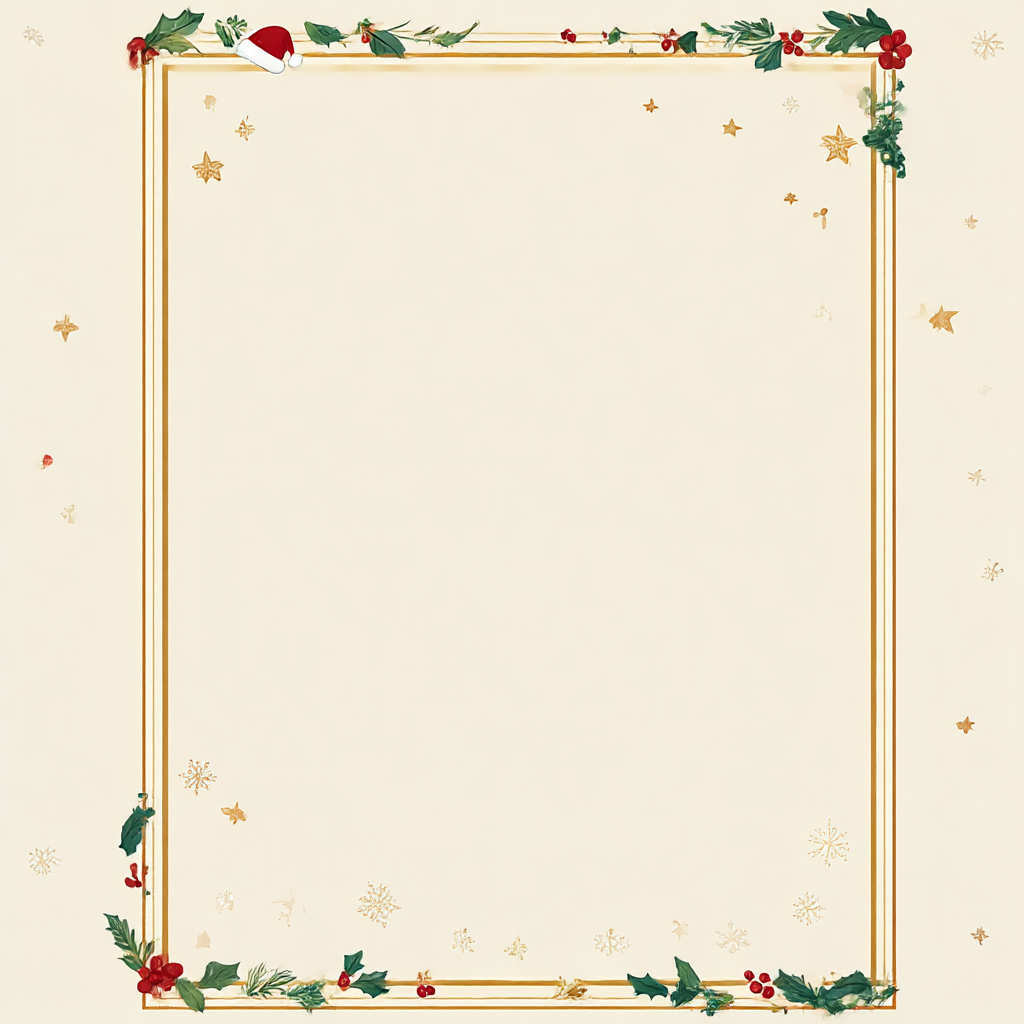 산타 할아버지 편지지 프린트