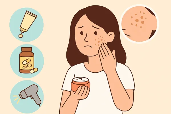 기미 치료 크림과 영양제