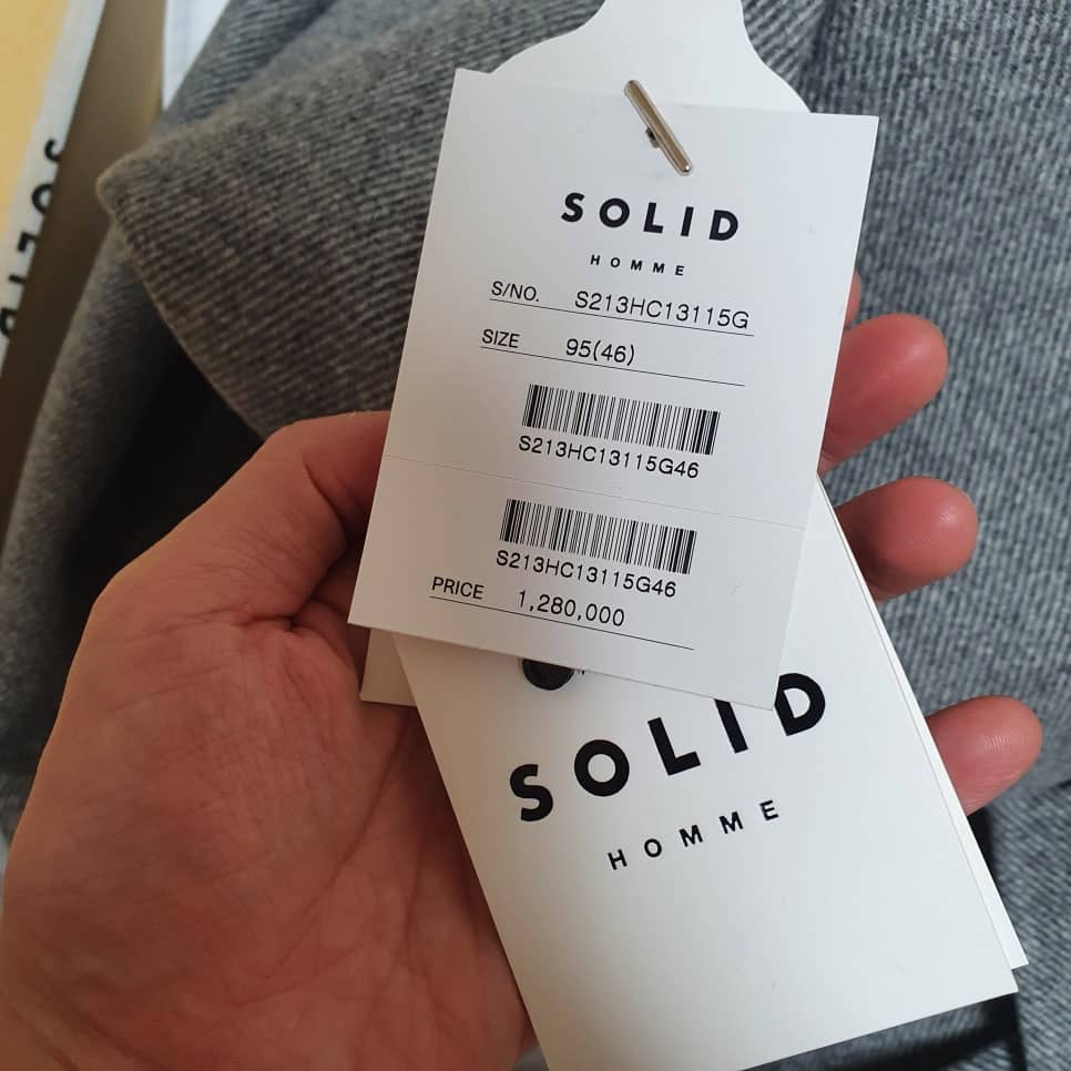 솔리드옴므 그레이 코트